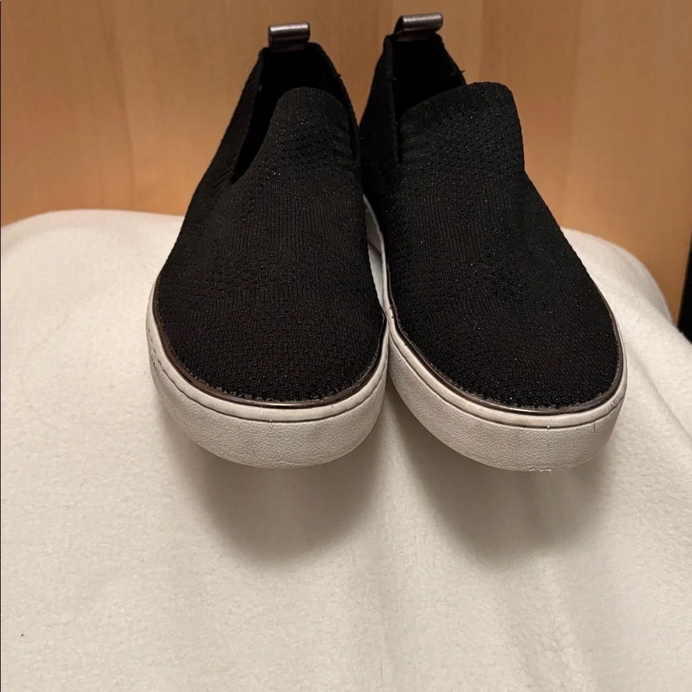 Black Knit Slip-On Sneakers - Picture 4 of 4